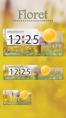 floret Style GO Weather EX android App screenshot 1